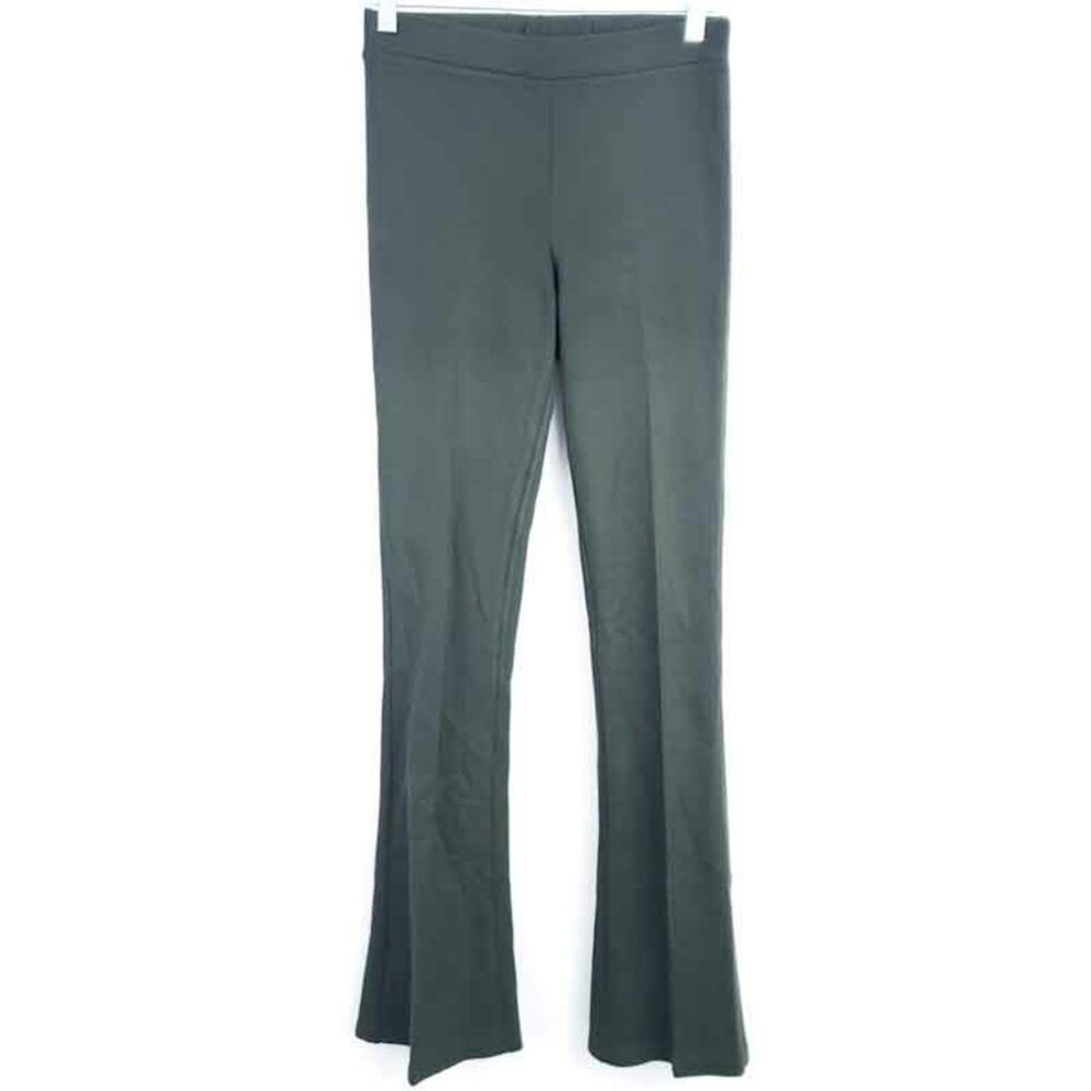 Lynn Ritchie Ponte Pants XS Bootcut Green, Stretchy, Elastic Waist Career Pant